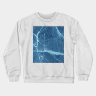 Cool wavy blue oceanic marble Crewneck Sweatshirt